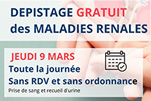Dpistage des maladies rnales le jeudi 9 mars