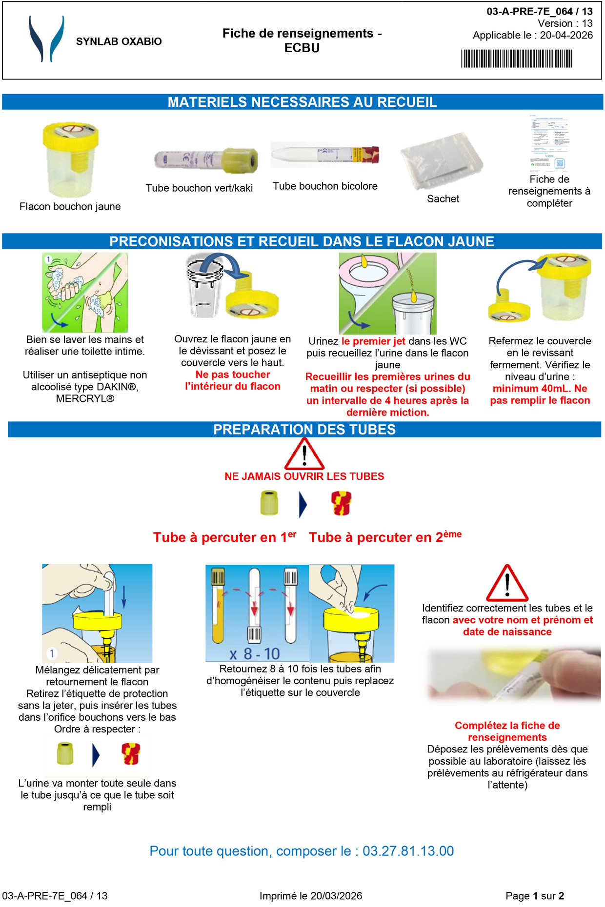 Fiche ECBU